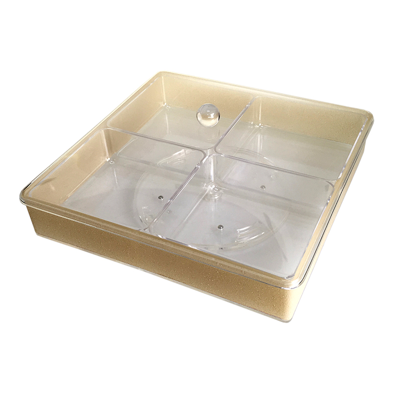 4-COMP. SWIVEL SERVIGN TRAY